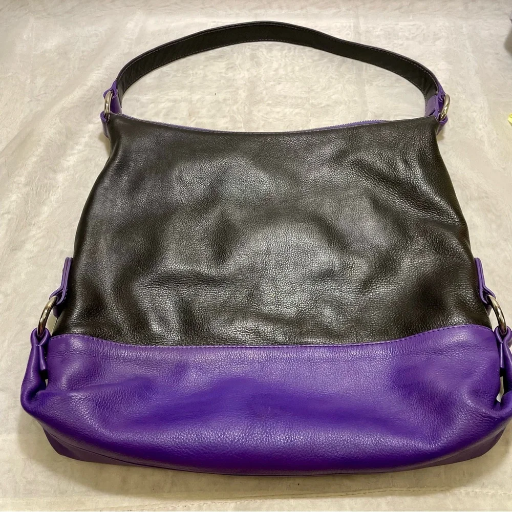 ILI New York Color-block Leather 2-way Bag 💜